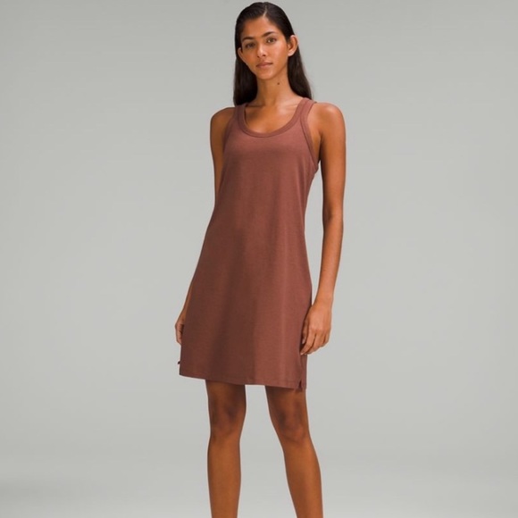 lululemon athletica Dresses & Skirts - Lululemon Classic-Fit Cotton-Blend Scoop Dress
Ancient Bronze Size 8 NWT